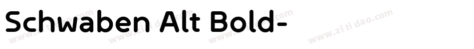 Schwaben Alt Bold字体转换